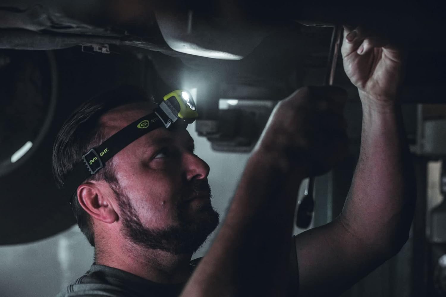 Streamlight 61436 Enduro Pro 200-Lumen USB Rechargeable LED Headlamp with Elastic Head Strap, Rubber Hard Hat Strap