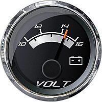 Faria Platinum 2" Voltmeter (10-16 VDC)