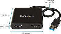 StarTech.com USB 3.0 to HDMI/DisplayPort External Video Adapter - 4K 30Hz