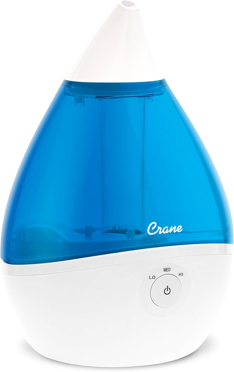 CRANE Droplet/Teardrop Ultrasonic Cool Mist Humidifier, 0.5 Gallon