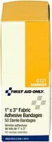 First Aid Only G121: 1"X3" Fabric Bandages, 50/Box