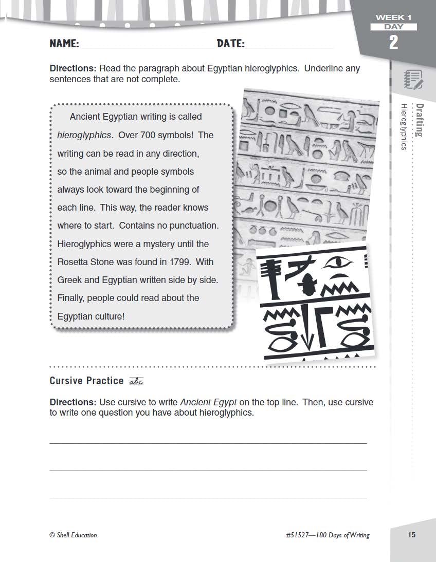 180 Days of Writing for Fourth Grade - An Easy-to-Use Fourth Grade Writing Workbook to Practice and Improve Writing Skills