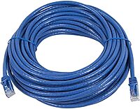 Monoprice Cat5e Ethernet Patch Cable - 30 Feet - Blue | Network Internet Cord - Snagless RJ45, Stranded, 350Mhz, UTP