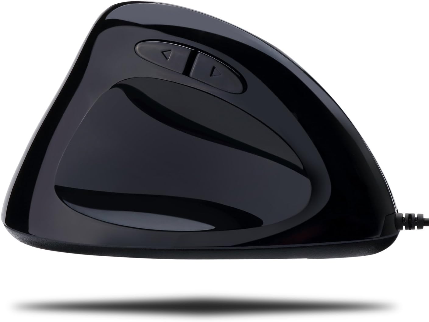 Imouse E7 - Ergonomic Mouse for Left Hand, with Cable, Programmable Functions, and Adjustable Weight, Black