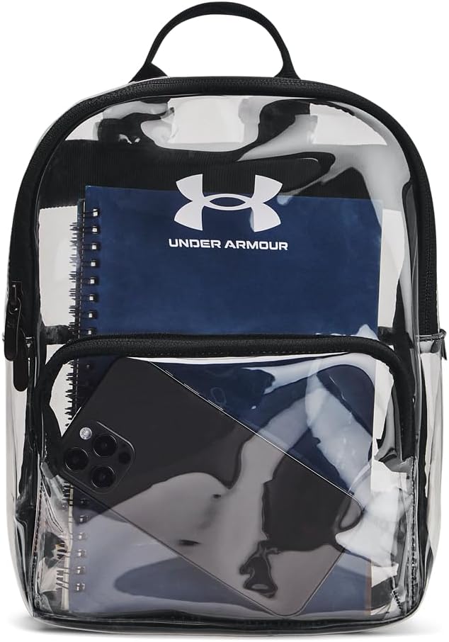 Under Armour Unisex-Adult Loudon Clear Mini Backpack One Size Fits Most (960) Clear / Black / White