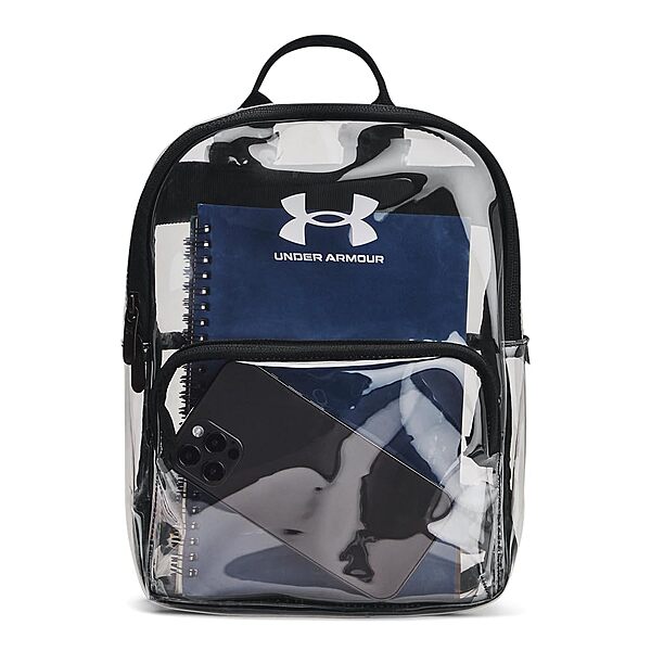 Under Armour Unisex-Adult Loudon Clear Mini Backpack One Size Fits Most (960) Clear / Black / White