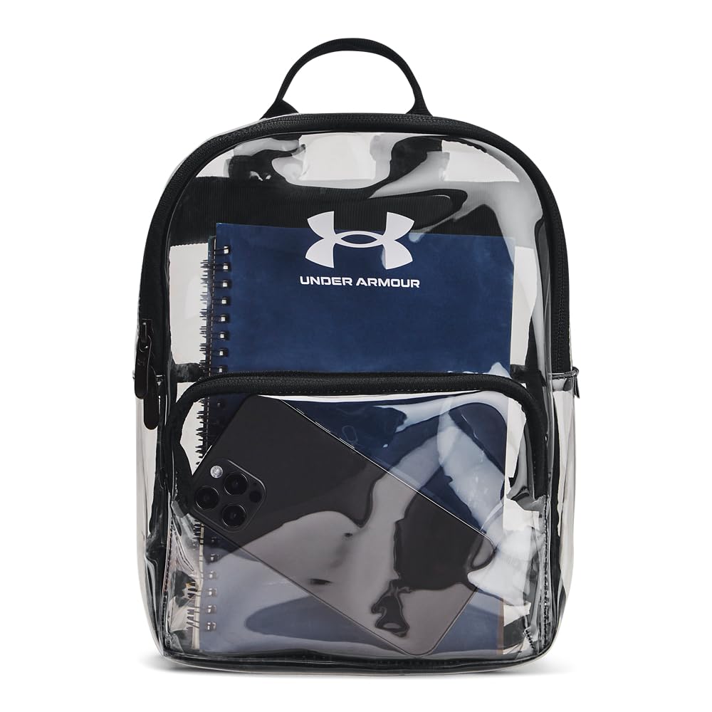 Under Armour Unisex-Adult Loudon Clear Mini Backpack One Size Fits Most (960) Clear / Black / White