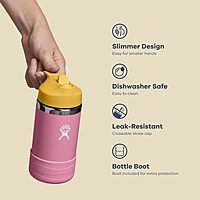 HYDRO FLASK Kids Water Bottle - 12 oz Stainless Steel Insulated with Straw Cap