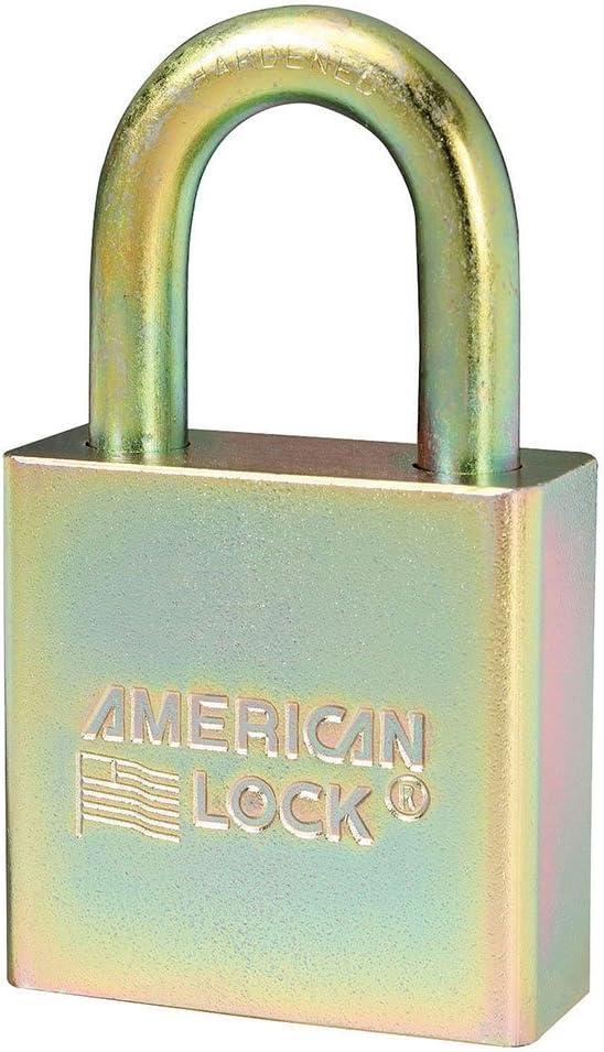 A5200GLNKA Government Solid Steel BumpStop® Padlock, Chrome-Plated, Keyed Alike, 1-3/4" Wide