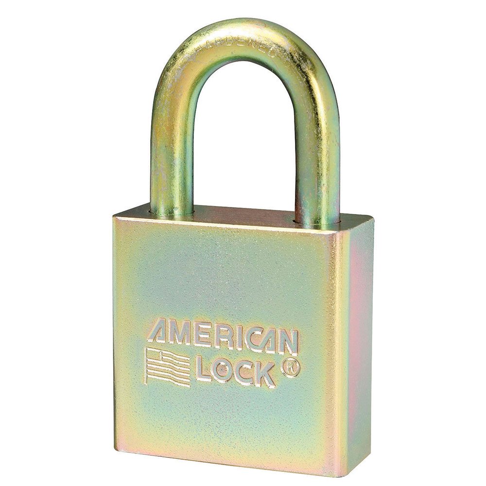 A5200GLNKA Government Solid Steel BumpStop® Padlock, Chrome-Plated, Keyed Alike, 1-3/4" Wide