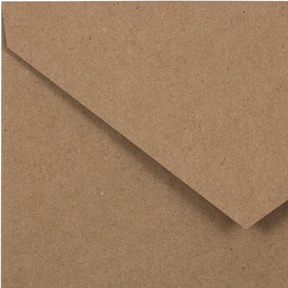 JAM PAPER Booklet Invitation Envelopes, Brown Kraft, Recycled