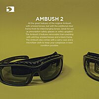 Bobster ® Ambush 2, Matte Black Frame, Smoked & Clear Lens