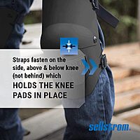 Sellstrom KneePro Ultra Flex III Professional Knee Pads with Triple-Layer Foam, Hinged Design & Speed Clips
