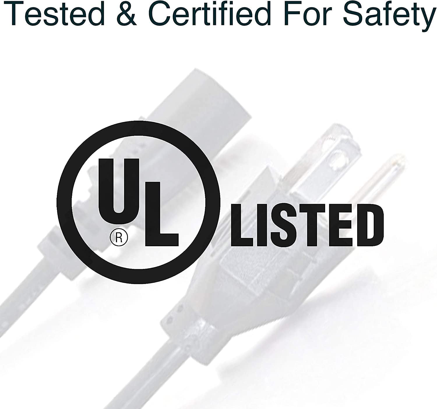 C2G Replacement AC Power Cord NEMA 5-15P to IEC C13 (18 AWG)