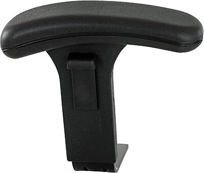 Safco Products 3496BL T-Pad Arm Set for use with Uber Big and Tall Chairs, Black, 2/Set
