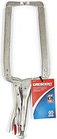 Crescent Locking C-Clamp 18" with Swivel Pad Tips - Heavy-Duty, Red