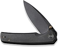 WE Knife Folding Pocket Knife CPM-20CV Black Stonewash Blade