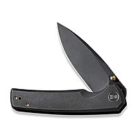 WE Knife Folding Pocket Knife CPM-20CV Black Stonewash Blade