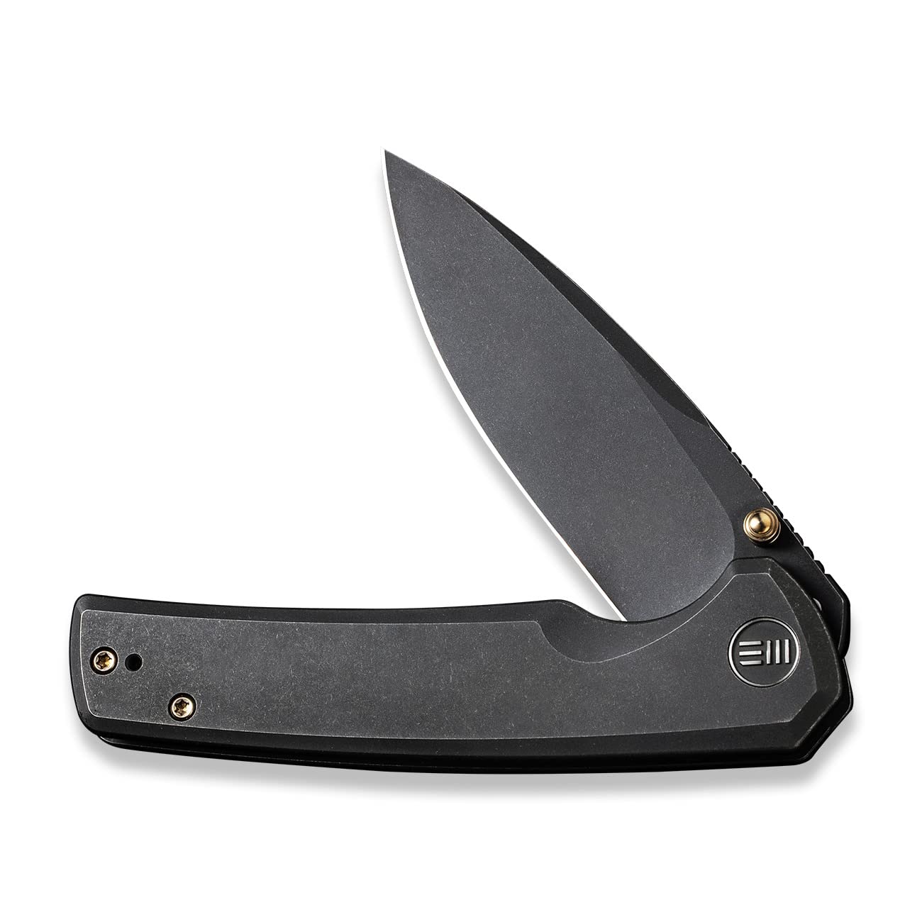 WE Knife Folding Pocket Knife CPM-20CV Black Stonewash Blade