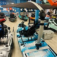 TACO Marine T10-4000-18 ShadeFin Mini with Bag & Kayak Mount - White