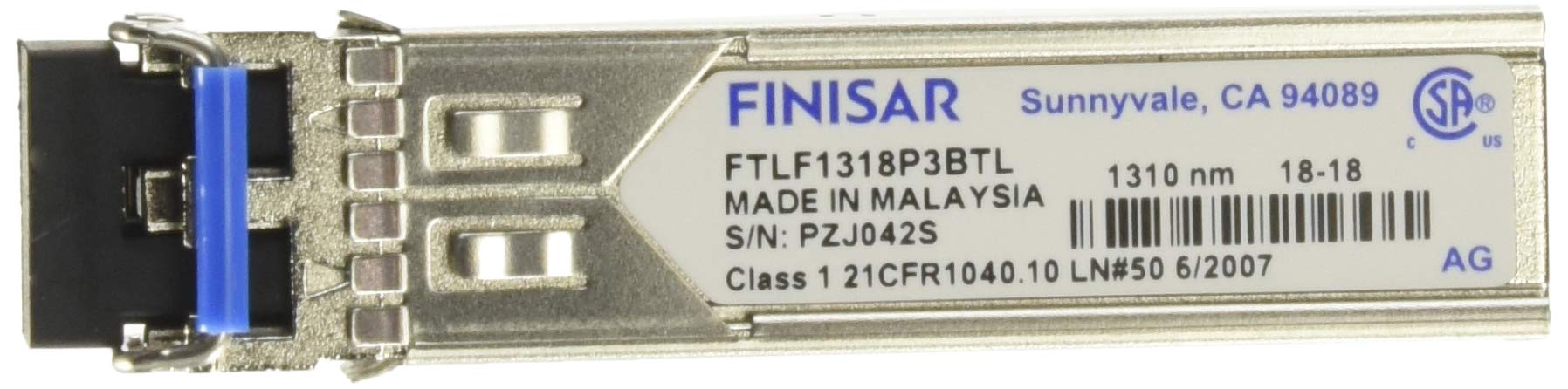 Industrial Temperature 1.25 Gb/s RoHS Compliant Long-Wavelength Pluggable SFP Transceiver