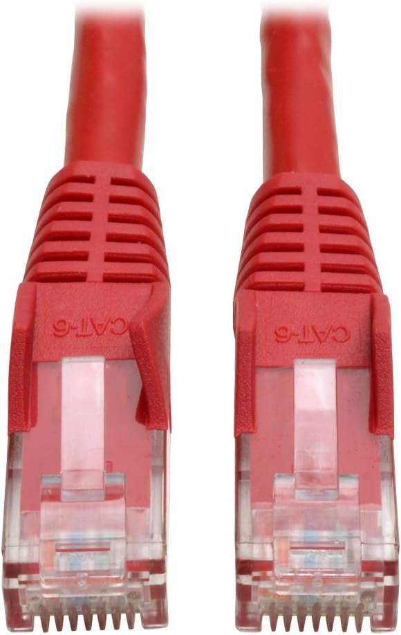 Tripp Lite Cat6 Gigabit Snagless Molded Patch Cable (RJ45 M/M) - Red, 6-ft.(N201-006-RD)