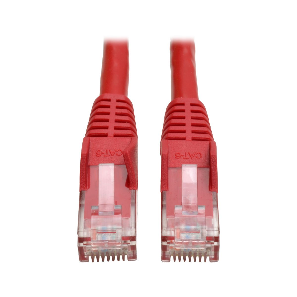 Eaton Tripp Lite Cat6 Gigabit Snagless Molded Patch Cable (RJ45 M/M) - Red, 10 ft - N201-010-RD