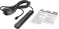 Tripp Lite 7 Outlet Power Strip NEMA 5-15R AC 25' Cord 5-15P Black Housing (PS725B)
