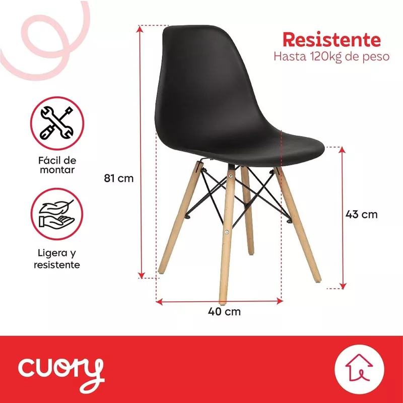 Sillas Ergonómicas para sala de espera 4 pcs