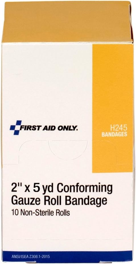 First Aid Only H245: 2" X 4 Yd. Conforming Gauze Non-Sterile, 10/Box 10-Count Box