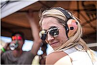 Walker's Razor Slim Ultra Low Profile Compact Design Adjustable Range Shooting Hunting Hearing Protection Electronic Earmuffs, Coral