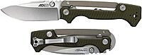 Cold Steel AD-15 3.5" S35VN Steel Ultra-Sharp Blade 5" G-10 Handle Tactical Folding Knife with Scorpion Lock and Pocket/Belt Clip OD Green