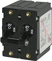 Blue Sea Systems A-Series Toggle Double Pole Circuit Breaker