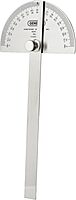 General Tools 18 Round Head Stainless Steel Angle Protractor, 0 to 180 Degrees, 6-Inch Arm