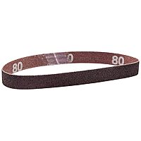 Norton 78072727554 1/2x12” Gemini R283 Aluminum Oxide Cloth File Belts, 80 Grit, Coarse, 50 pack