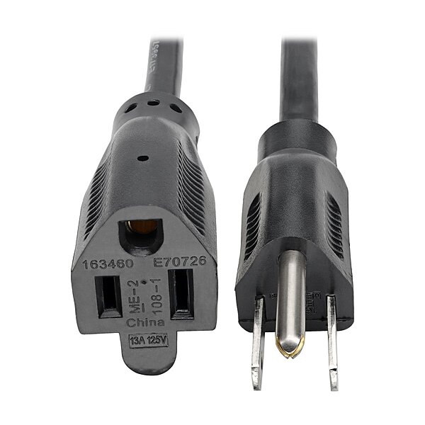 TRIPP LITE Power Extension Cord, 16 AWG, NEMA 5-15P to 5-15R, 13A 120V