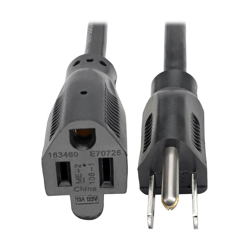 TRIPP LITE Power Extension Cord, 16 AWG, NEMA 5-15P to 5-15R, 13A 120V