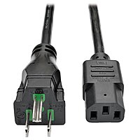 TRIPP LITE Hospital-Grade Computer Power Cord, NEMA 5-15P-HG to C13