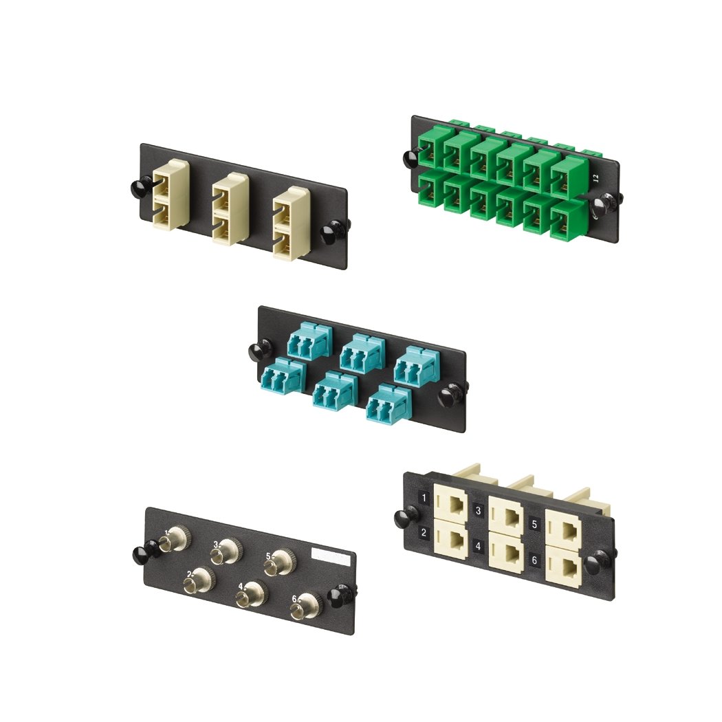 Panduit FAP12WBUDLCZ Single-Mode 12-Port Fiber Adapter Panel with Zirconia Ceramic Split Sleeve, Blue