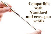 Caliber Gourmet 50 Caliber Bullet Twist Tactical Pen, Gold Plated, Realistic Refillable 50 Cal Bullet Pen for Hunters, Military, & Outdoor Enthusiasts, Ideal Gift for Father's Day, Birthday, Christmas