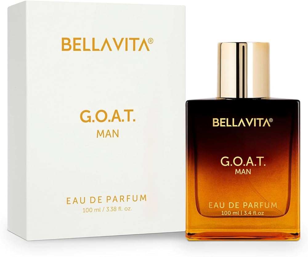Bella Vita Luxury G.O.A.T Man Eau De Parfum Perfume with Bergamot, Patchouli & Vetiver|Premium, Long Lasting Spicy & Woody Fragrance for Men, 100 ML