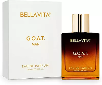 Bella Vita Luxury G.O.A.T Man Eau De Parfum Perfume with Bergamot, Patchouli & Vetiver|Premium, Long Lasting Spicy & Woody Fragrance for Men, 100 ML