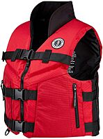 Mustang Accel 100 Foam Fishing Vest - Small - Red-Black