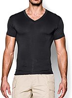 UNDER ARMOUR Men's HeatGear Tactical V-neck Compression Short-sleeve T-shirt