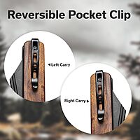 SENCUT Bronte Folding Pocket Knife with Front Flipper, 3.38 Inch 9Cr18MoV Reverse Tanto Blade