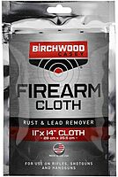 BIRCHWOOD CASEY Rust & Lead Remover for Gun | Durable Effective Treated Tan 11"x14" Gun Cleaning Cloth for Removing Lead