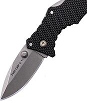 Cold Steel Micro Recon 1 2" 4034SS Razor-Sharp Blade 2.375" Griv-Ex Handle Tactical Folding Knife w/Tri-Ad Lock, Ambidextrous Pocket/Belt Clip Spear Point