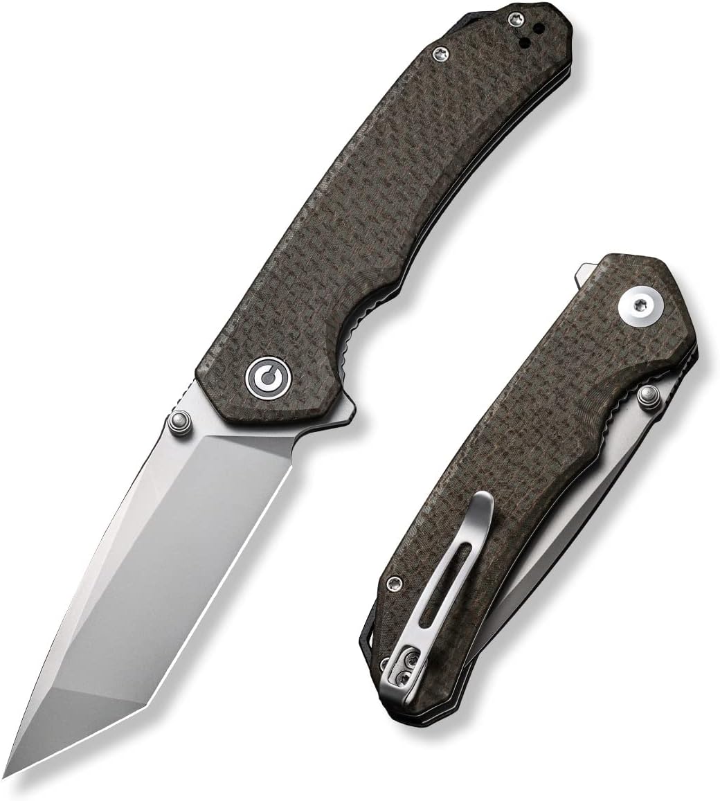 CIVIVI Brazen Folding Pocket Knife D2 Tanto Blade