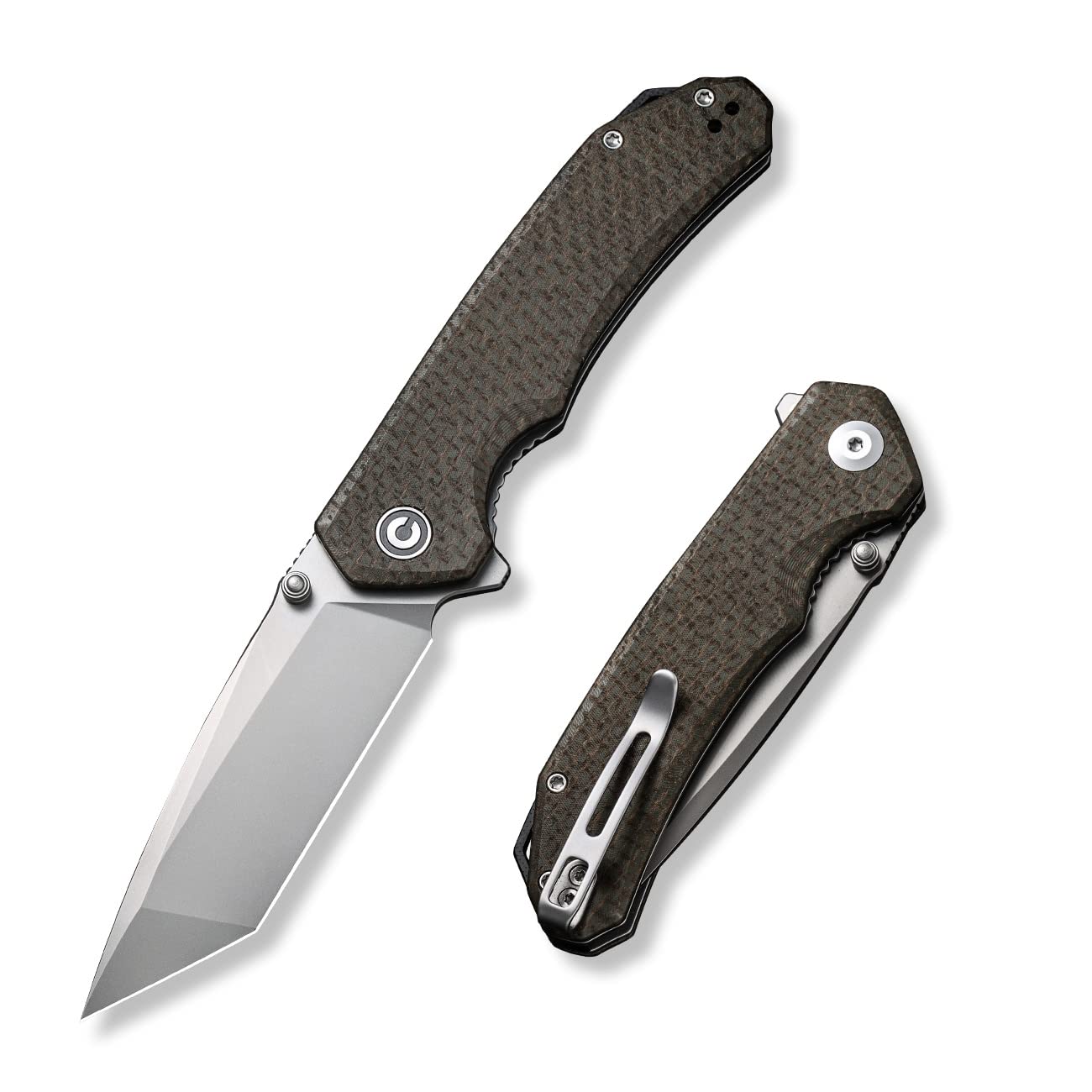 CIVIVI Brazen Folding Pocket Knife D2 Tanto Blade