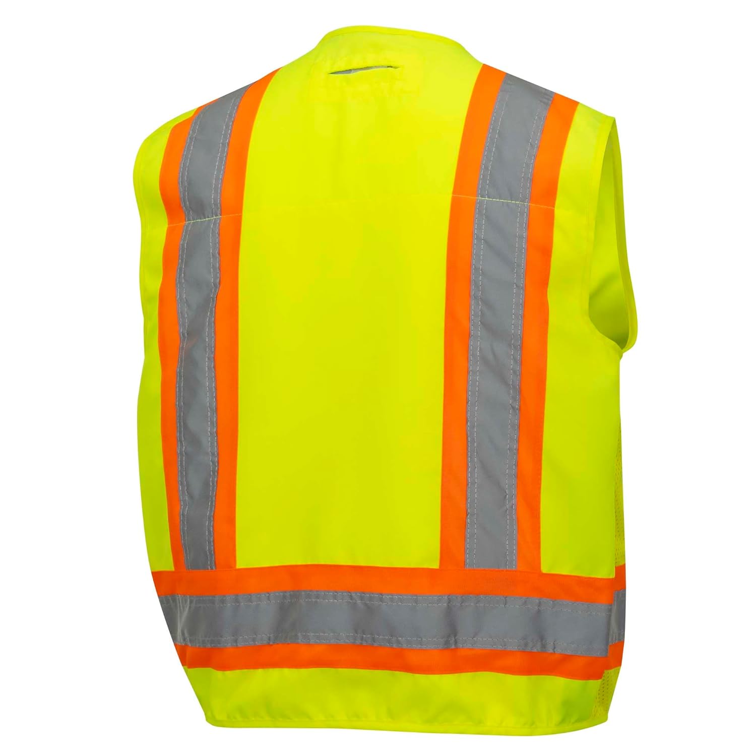 PIONEER Surveyor Safety Vest – Hi-Vis Reflective Woven 150D, 19 Pockets, Zipper